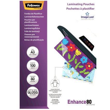 Blizgūs laminavimo vokeliai 80 mik.